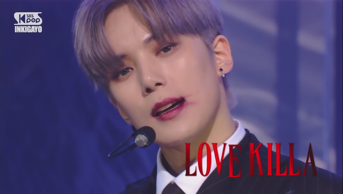 brief history:she stanned monsta x because of her bestfriend. She said, "papakinggan ko lang muna sila kasi tinatamad pa akong mag stan ng grupo ngayon. busy ako". It was a lie. She was convinced by Minhyuk's scandalous lipstick smudge on his ending fairy 