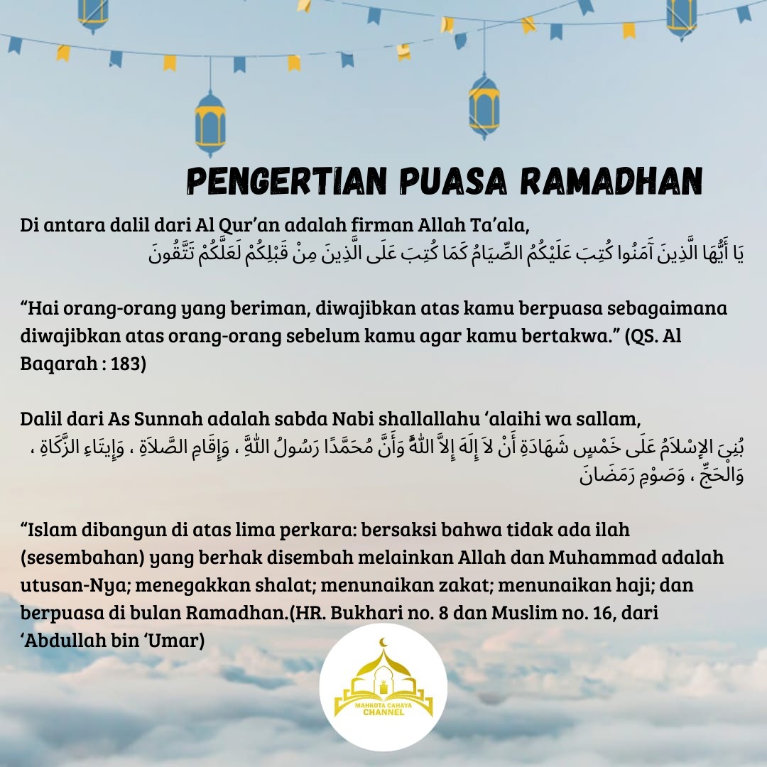 UmbayUst's tweet photo. Sepuluh hari pertama bulan Ramadhan adalah fase pelimpahan rahmat bagi semua orang, 10 hari kedua merupakan fase pengampunan dari Allah, dan 10 hari ketiga adalah fase terbebas dari api neraka. Semoga kami bisa menjalani ibadah puasa ini sampai akhir nanti secara sempurna. https://t.co/culjEM1p2b