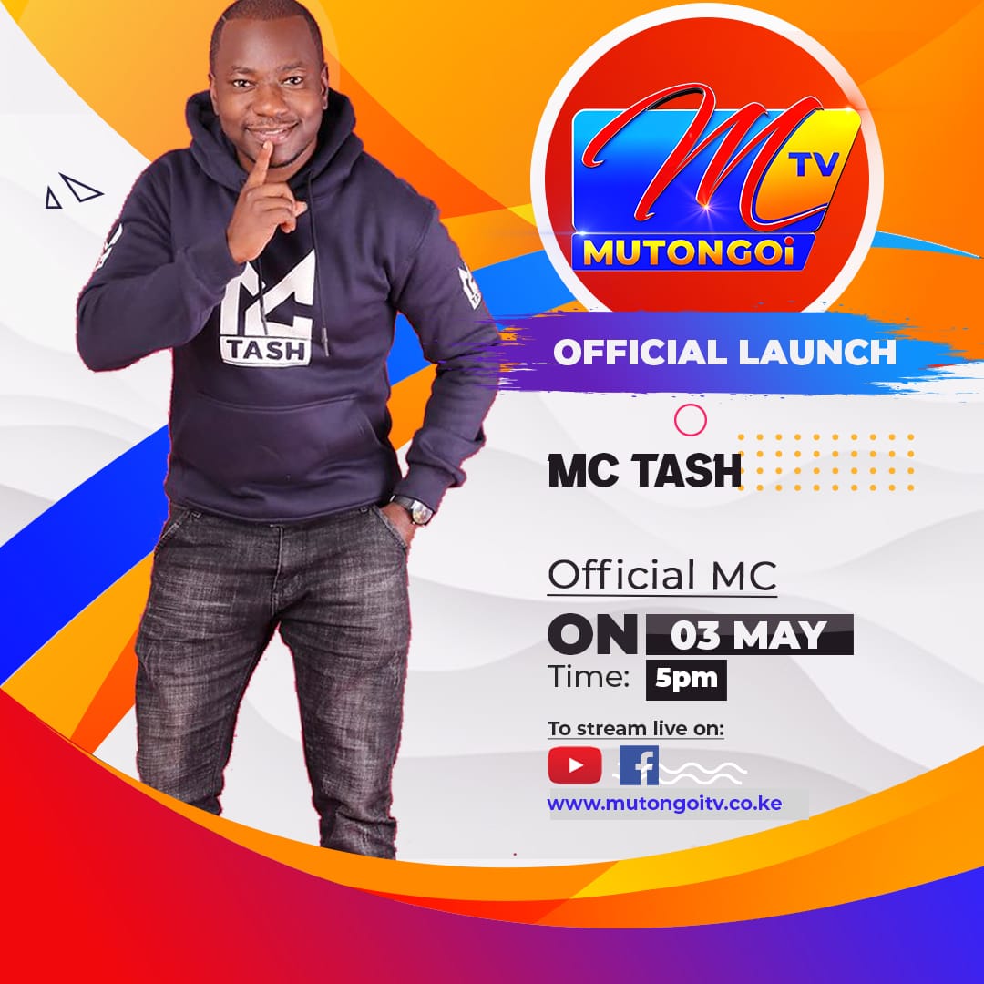 May the 3rd. <a href="/TashMatano/">Tash_matano</a> will be the official MC in the official launch of Mutongoi TV #NgwatanîoYaMukamba