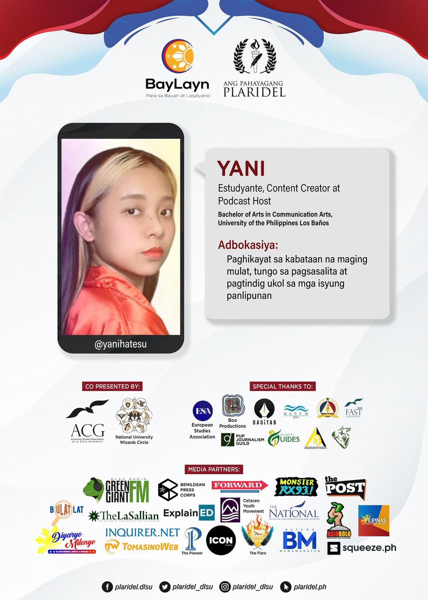 squeezeph's tweet image. Para sa #BayLayn2021, magkakaroon ng maikling diskusyon kasama ang ilang tanyag na indibidwal mula sa hanay ng kabataan upang talakayin ang kahalagahan ng pakikialam at pakikisangkot ng kabataan sa pagtugon sa mga usapin at isyung kinahaharap ng bansa. @iamRaoulManuel @yanihatesu