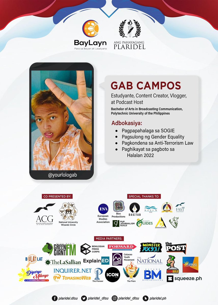 squeezeph's tweet image. Para sa #BayLayn2021, magkakaroon ng maikling diskusyon kasama ang ilang tanyag na indibidwal mula sa hanay ng kabataan upang talakayin ang kahalagahan ng pakikialam at pakikisangkot ng kabataan sa pagtugon sa mga usapin at isyung kinahaharap ng bansa. @iamRaoulManuel @yanihatesu