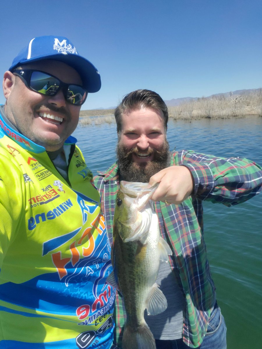 Had a great time with David today at Roosevelt lake. He caught his first bass. I think he is hooked now hee hee. We caught alot of bass. Book your next with The Arizona Fishing Guides.