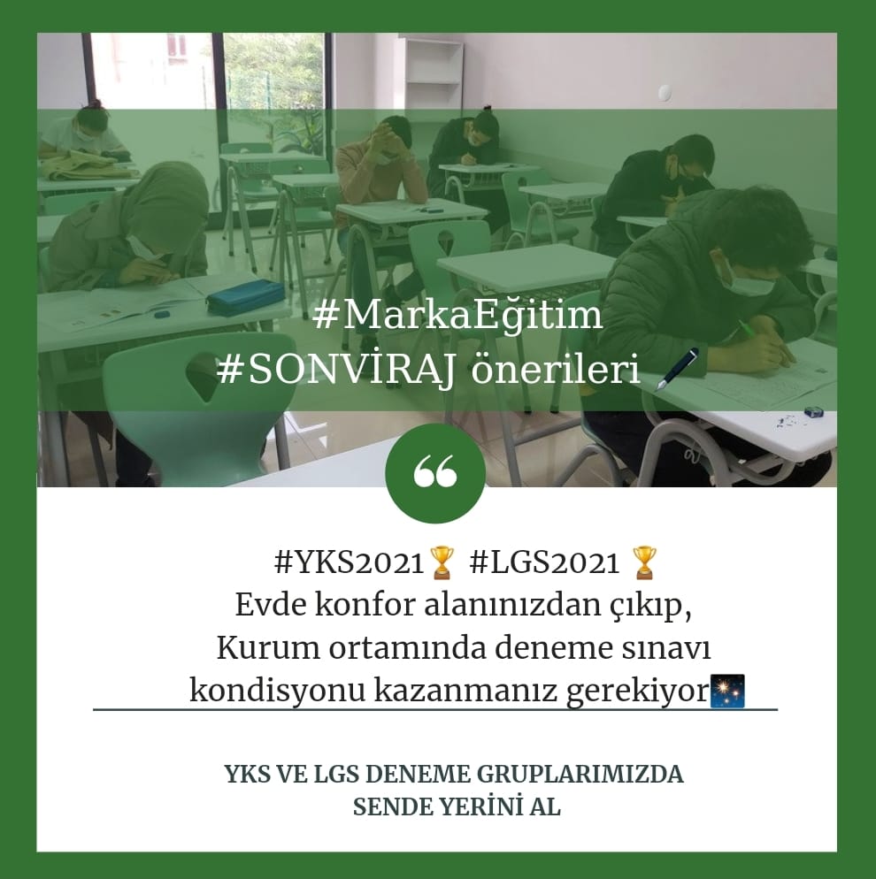 EgitimMarka's tweet photo. #Markaeğitim #YKS2021 #LGS2021 #SONVİRAJönerileri
#Rehberlik https://t.co/HY03xDofeZ