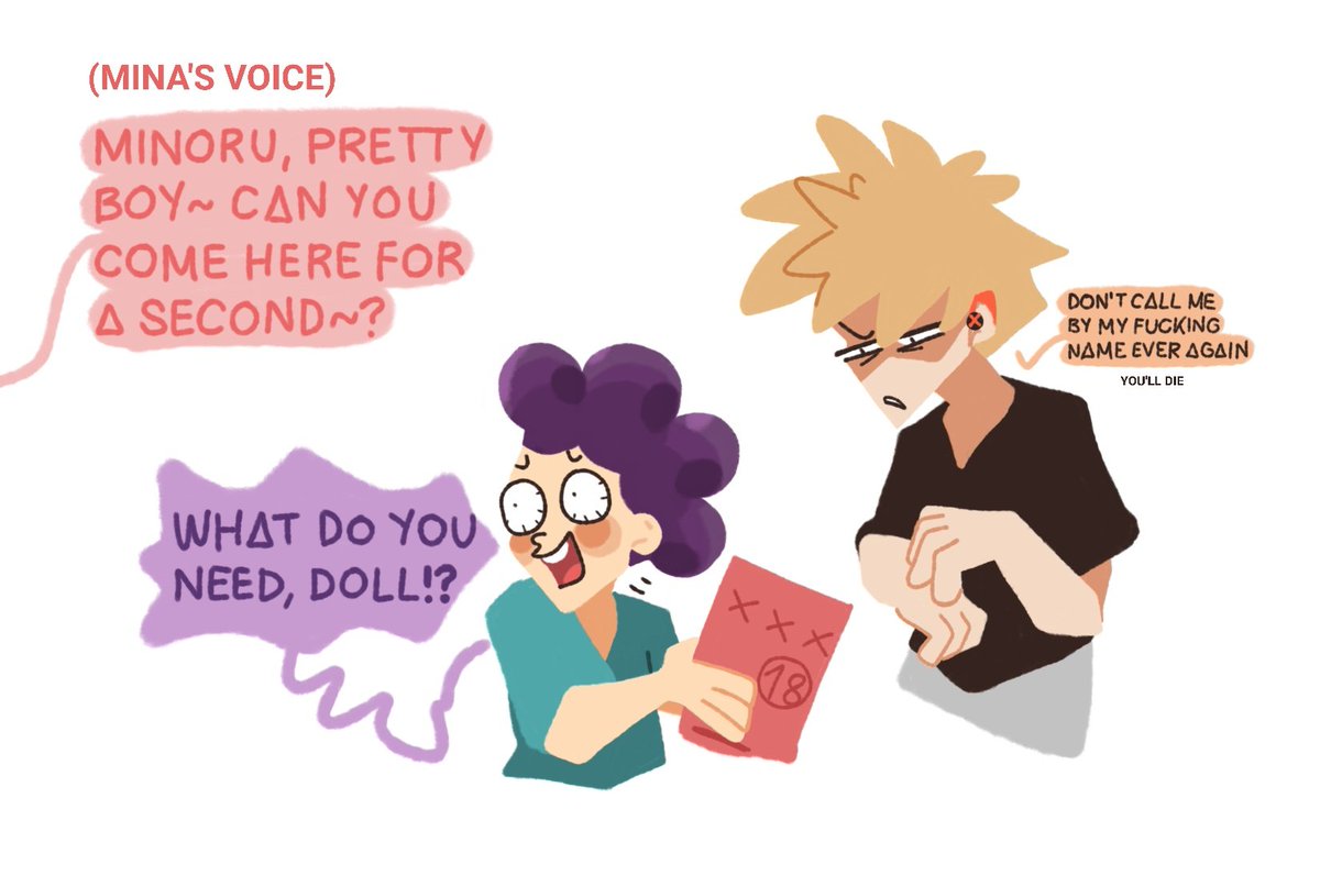 The class gives Bakugou birthday presents (17/20)