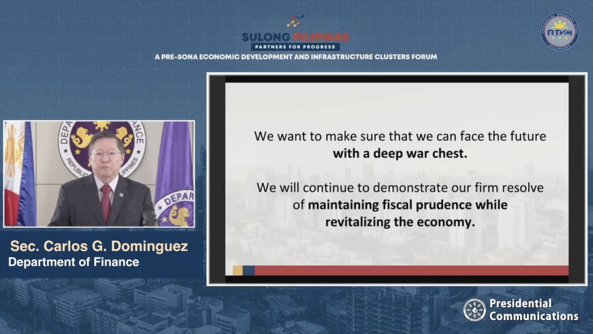 "We want to make sure that we can face the future with a deep war chest." (What else are you guys saving money for???)"We will continue to demonstrate our firm resolve of maintaining fiscal prudence while revitalizing the economy." (Fiscal prudence in a historic crisis???)