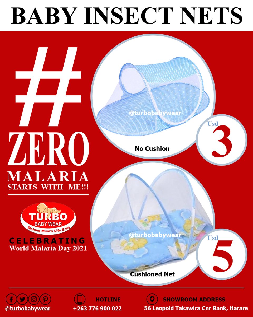 turbobabywear's tweet image. Don&apos;t just celebrate and observe one day, but rather be proactive and take the necessary steps. Buy this #insectnet for your little baby for as little as Usd$ 3. Hurry whilst stocks last!!!
#safety #delivery #cbd #zimbabwe #playsafe #kidsplay #travelling #babyhealth #mosquitonets