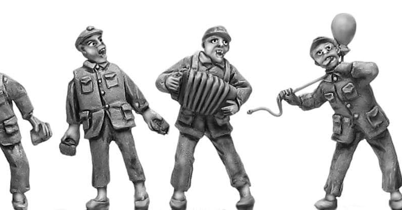 WW2 Chinese Update:

91% funded with a week to run, pre-orders of $200AUD+ now receive a free set of John Jenkins Designs Communist Party Zombies!

German Helmeted versions of the main troop types have also been added.

Pre-order here:
eurekaminuk.com/collections/10…

 - Nick