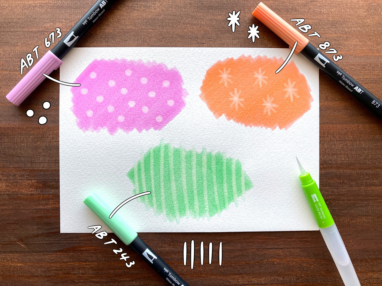 Minne ミンネ 月替りでお届けする トンボ鉛筆 Minneの特別企画 今月はminne作家のyura2chicuさんに トンボ鉛筆 Tombowpencil のabtとプレイカラーkと筆之助を使い 透け感がたのしい 動くギフトタグ を制作いただきました 手描き 手作り