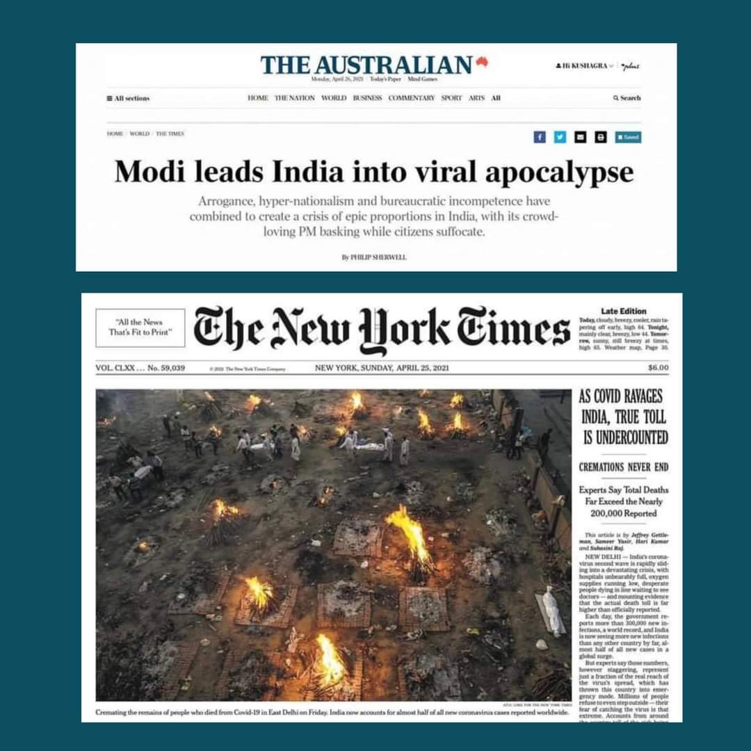 pushkarsolnkey's tweet photo. International media is doing the job of Indian media #GodiMedia 
👇👇 https://t.co/ciuFsp7N7K