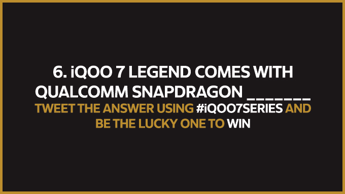 iQOO India (@iqooind) on Twitter photo #GiveawayAlert
Designed to deliver increased performance, this addition will boost your smartphone performance.
Tweet your answer using #iQOO7Series & tag <a href="/IqooInd/">iQOO India</a>
Keep watching to win bit.ly/3noIg1x
T&C- bit.ly/3aEbJPS #GiveawayAlert
Designed to deliver increased performance, this addition will boost your smartphone performance.
Tweet your answer using #iQOO7Series & tag <a href="/IqooInd/">iQOO India</a>
Keep watching to win bit.ly/3noIg1x
T&C- bit.ly/3aEbJPS