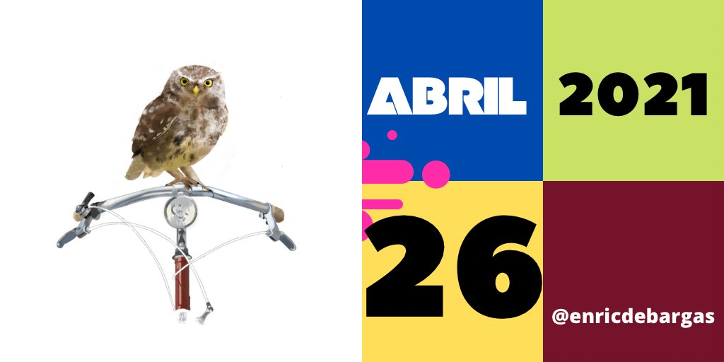 enricdebargas's tweet photo. Dia 26. Abril 2021
🦉🦉🦉🦉

#30DEB #30daysofbiking #30diesAMBbiciBCN #30diasenbici #biciBCN #AMBbici #velo #fahrrad #bicycle #altrabajoenbici #movilidadurbana #eldobledebicis https://t.co/PwKO5mcuiT