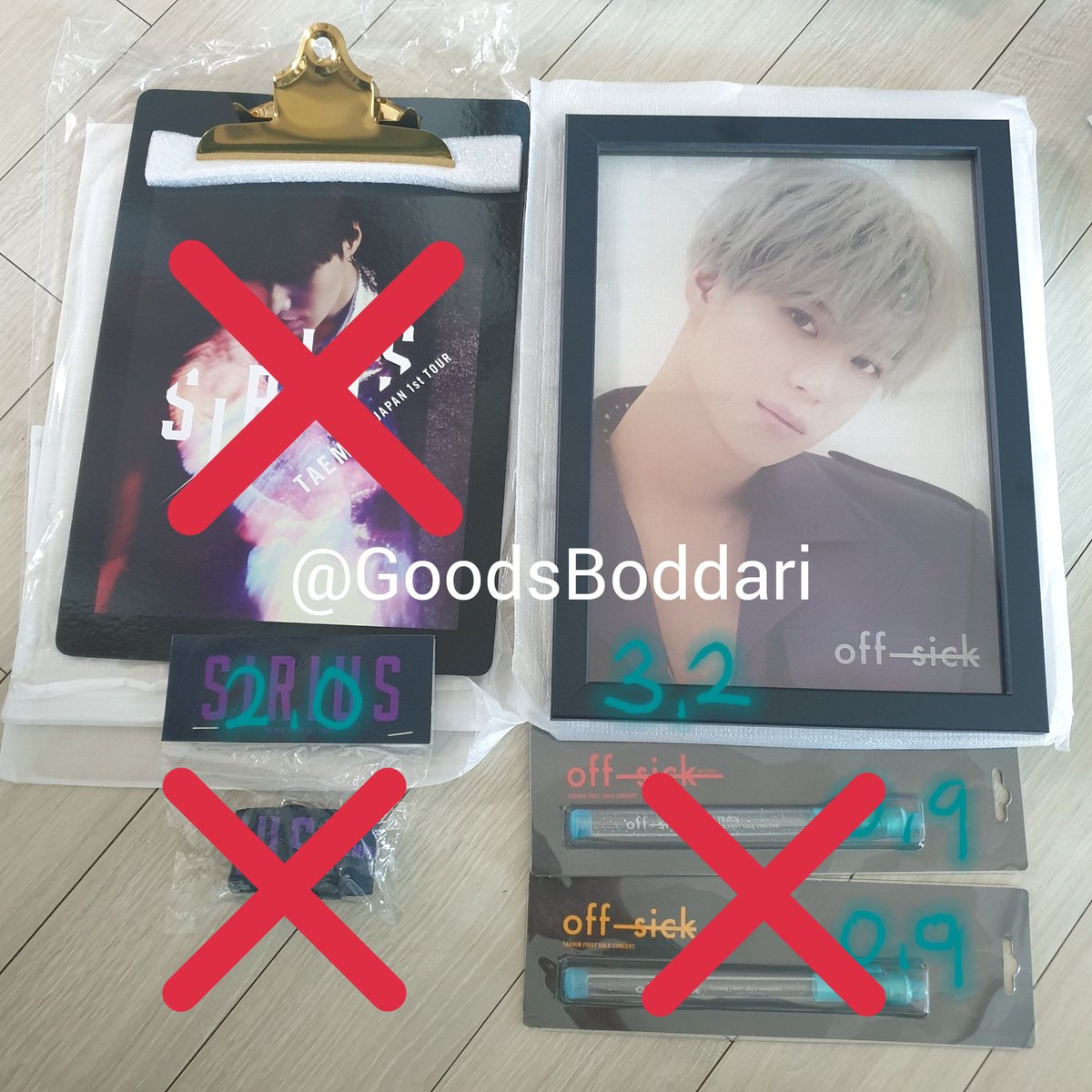 GoodsBoddari's tweet photo. 태민 옵씩 off sick 투명액자만 남았습니다 https://t.co/FXWhQqoepQ