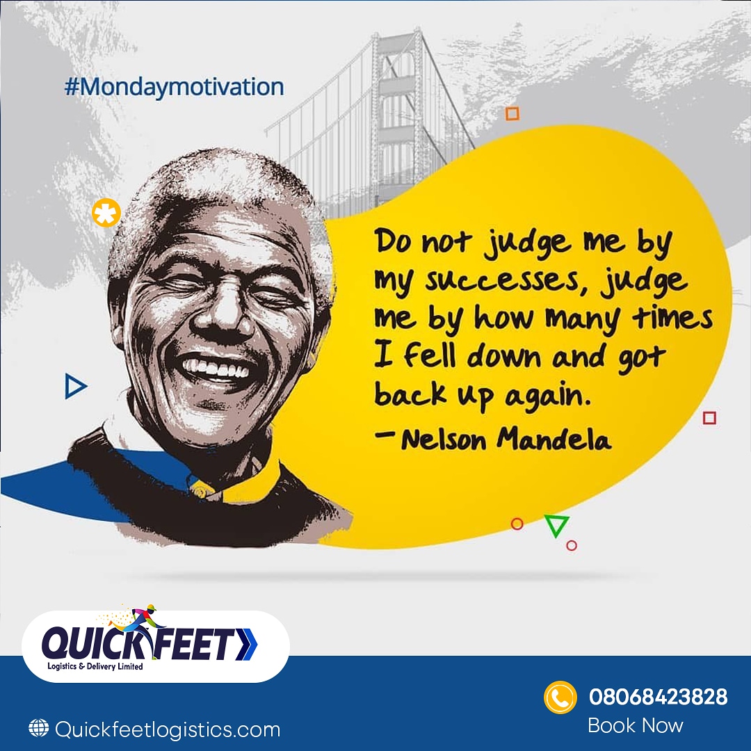 Quickfeetltd's tweet photo. Dear Entrepreneurs remember every time you fail, remind yourself these words: ‘Life won’t always go my way, but I will always find a way'.

#Mondaymotivation
#Quickfeetlogistics https://t.co/EfWt8F0Htj