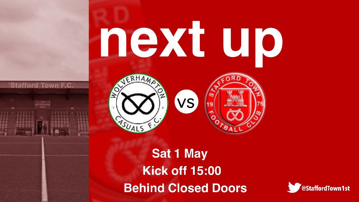Saturday we travel to Brinsford Lane to face Wolverhampton Casuals in our latest pre season outing. ⚽️🙌🏻 . #STFC