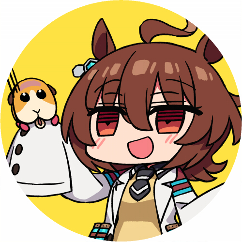 agnes tachyon (umamusume) 1girl brown hair horse ears animal ears labcoat ahoge sleeves past wrists  illustration images