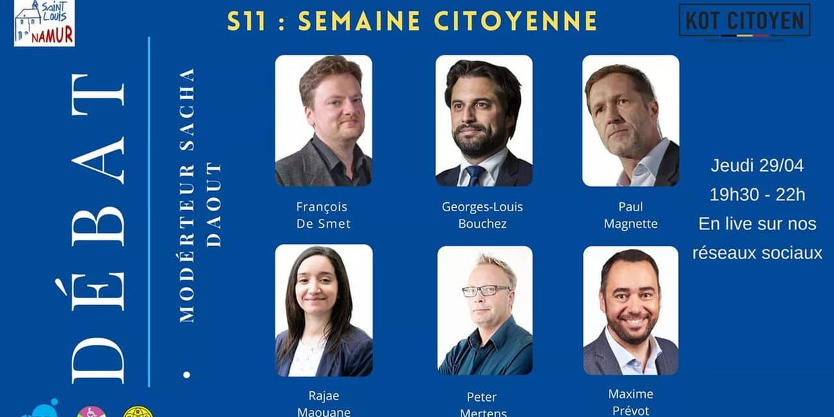 Namur : débat des présidents de partis francophones à Saint-Louis dlvr.it/RyRqDV