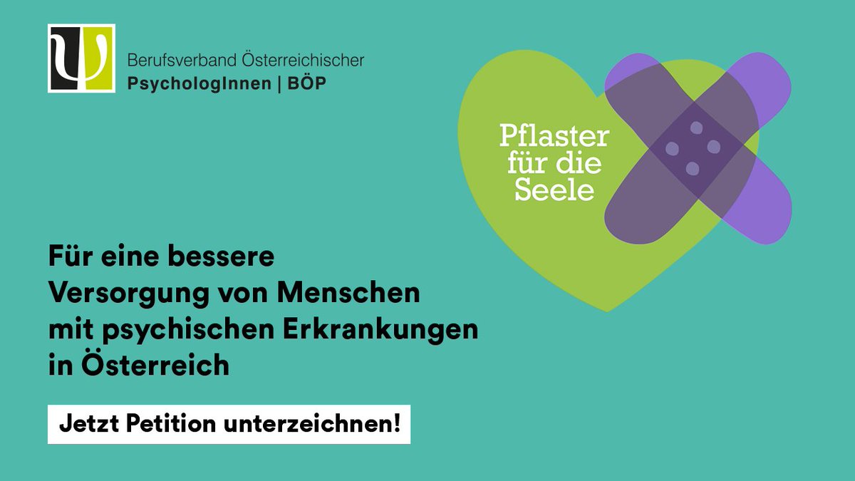 Bei der Versorgung von Menschen mit psychischen Erkrankungen in Österreich herrscht akuter Handlungsbedarf. Psychologische Therapie als Kassenleistung könnte die Lage endlich entschärfen! #psychologiehilft #MentalHealthMatters