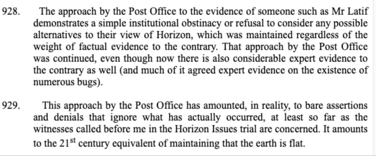 The Post Office almost got away with it. See  @davidallengreen for details. https://www.bailii.org/ew/cases/EWHC/QB/2019/3408.html
