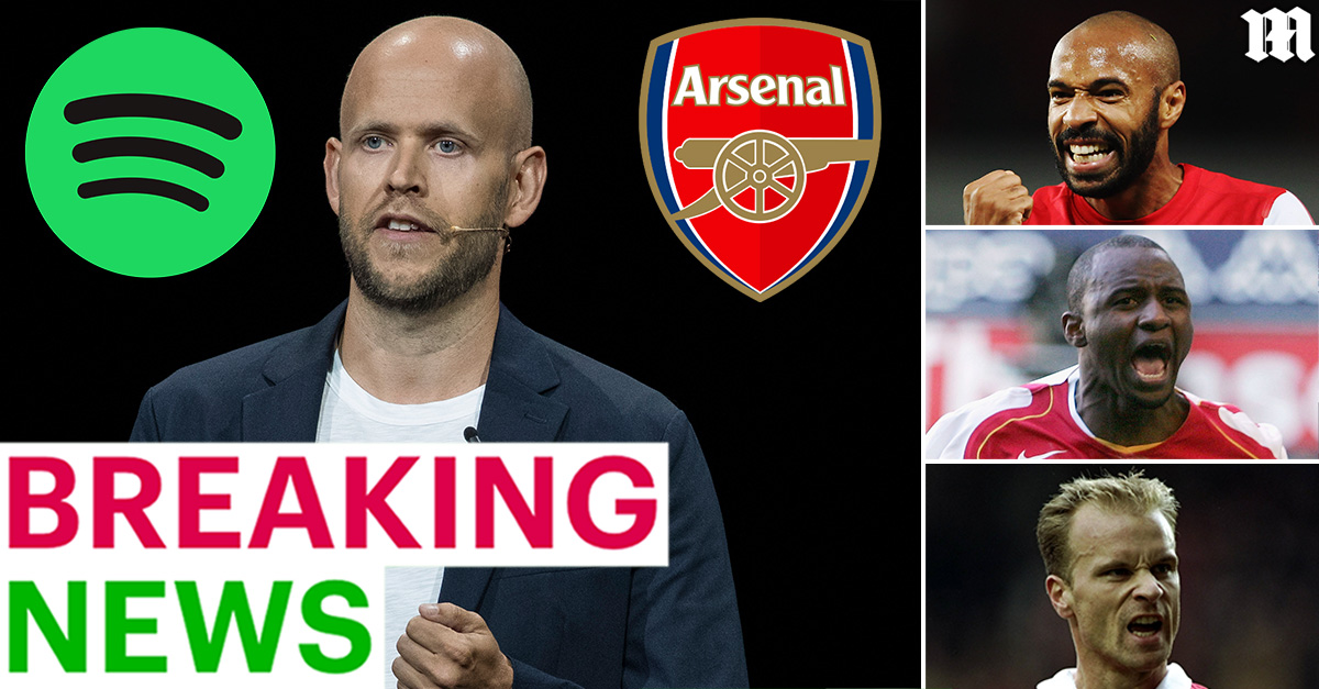 BREAKING NEWS: Three Arsenal legends 'join Spotify owner Daniel Ek in new bid to buy the club' trib.al/mIZHg4V