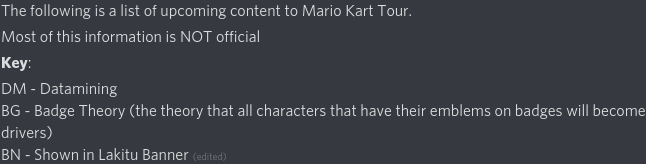 Mario Kart (Tour) News on X: News/Datamining: This is the 2nd Anniversary Tour  Tour datamined information + special offers week 2! What do you think of  these offers? #MarioKartTour #MKTN Thank you