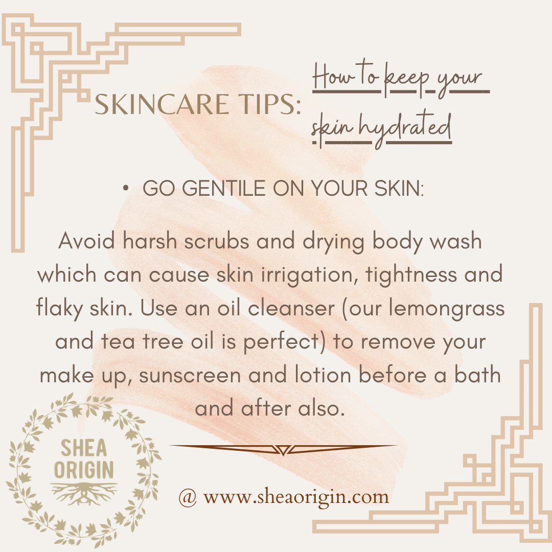 SheaOrigin's tweet image. Monday Skincare Tips✨:
•
How to keep your skin hydrated.
•
Keeping your skin hydrated is one of the steps to getting a healthy and radiant skin.

Check out @ sheaorigin.com or send us a DM.
