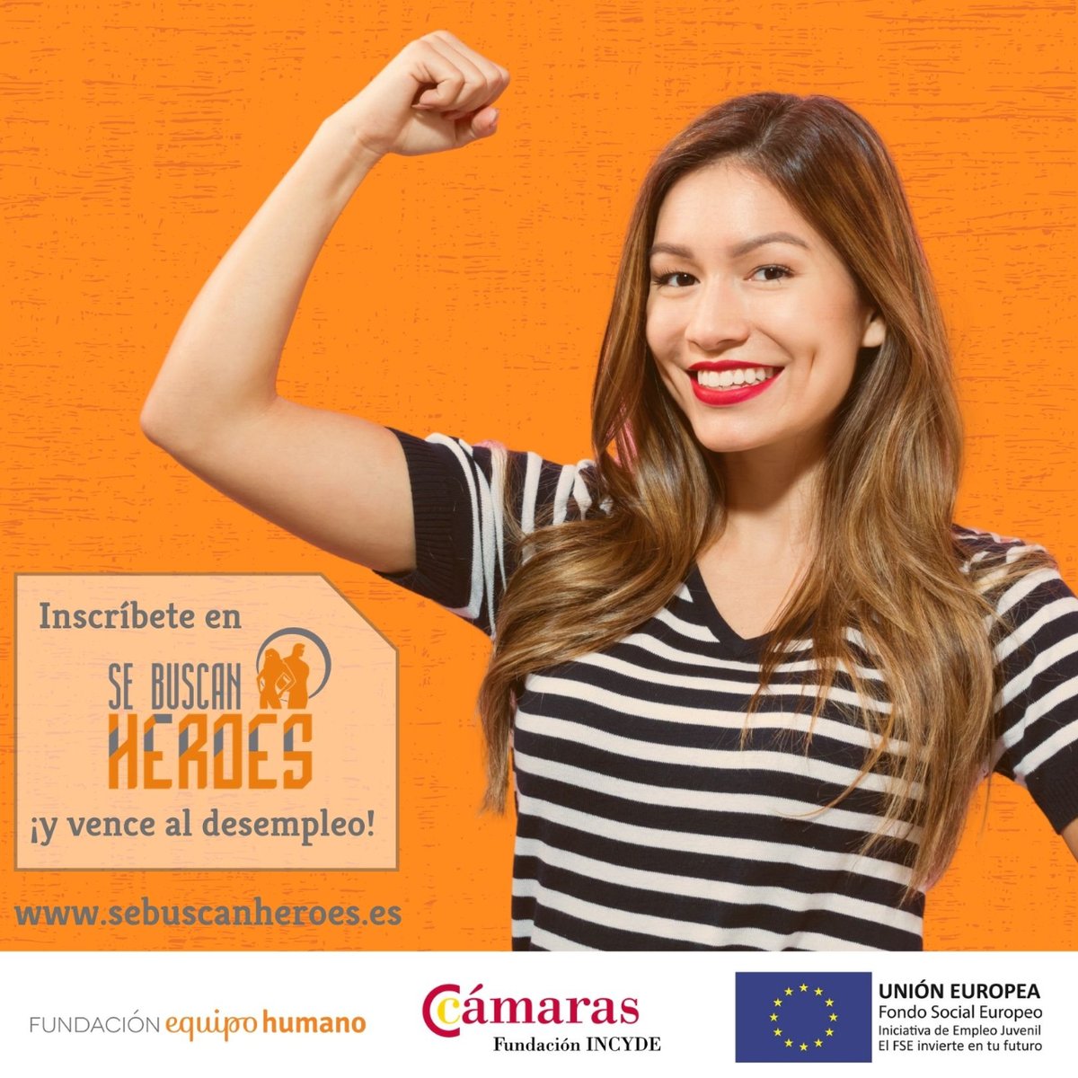 sebuscanheroes_'s tweet photo. 💪 ¡Queremos ayudarte a vencer al desempleo! Fórmate para conseguir los "superpoderes" que te integrarán en el mercado laboral 🦸‍♀️ Gracias a nuestro programa puedes mejorar tus competencias para lograr el éxito 🎆 Inscríbete en https://t.co/IREGTzh9AT
@FEquipoHumano 🤝 https://t.co/n1YVwjmmDA