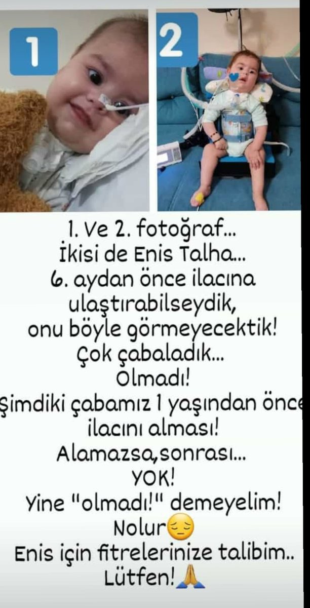 Enis için fitrelerinize talibim.
Ne olur Enise yetişin.

🇹🇷IBAN
ALICI: Gökhan Yeşil
Halkbankası
TR350001200155300001110987
Açıklama:"BONCUK" yazın lütfen

#pazartesi #hayırlıhaftalar