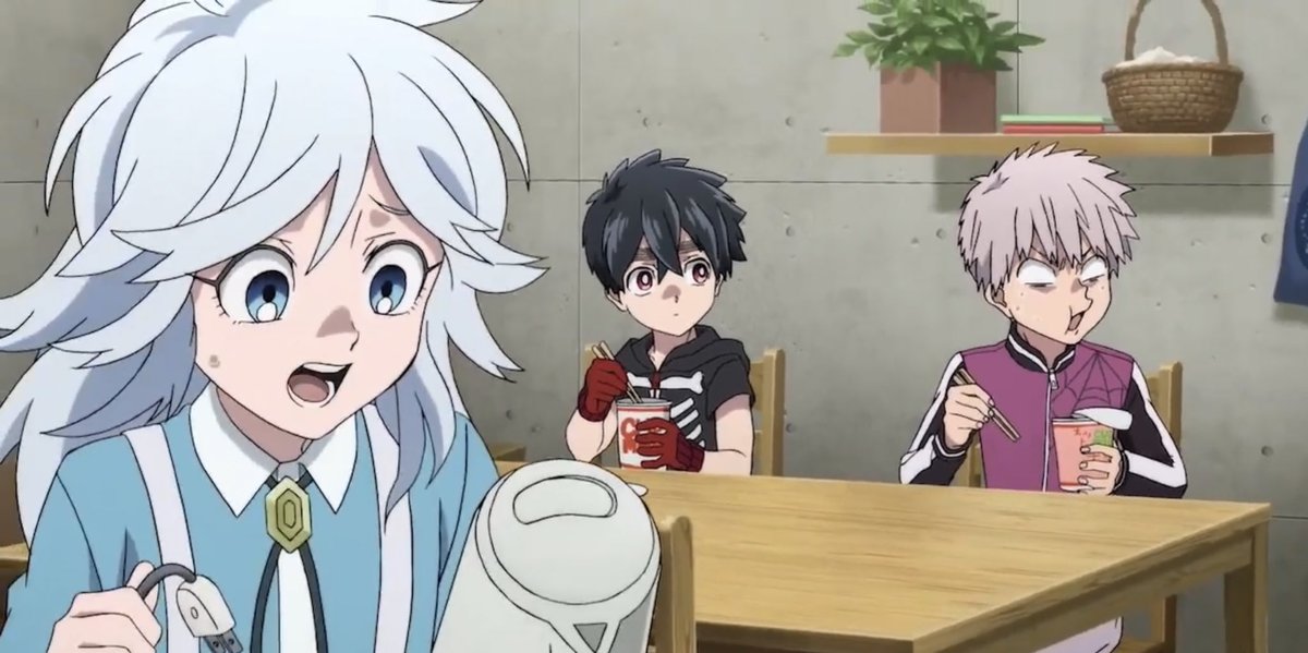 " อ้าว ไม่นะ — ปลั๊กกาต้มไม่ได้เสียบ ❕ 💦"

   ท ทั้งที่คิดว่าเสียบปลั๊กกาต้มแล้วแท้ๆ แถมยังต้มให้ชิกิกับคาบาเนะคุงกินอีก....