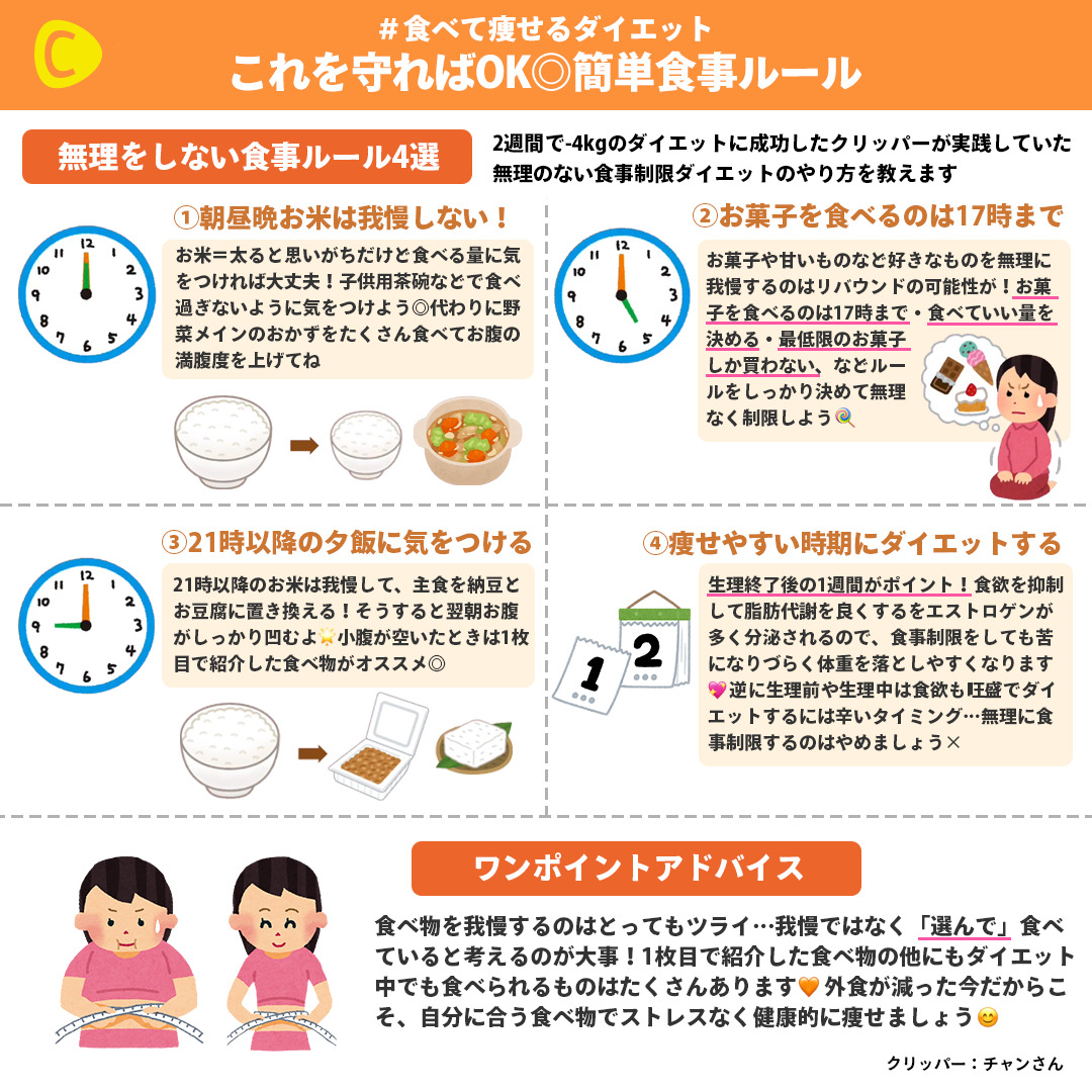 C Channel シーチャンネル On Twitter 痩せたいけど食べたい 運動も苦手 その気持ちわかります 食べて痩せられるダイエット ゴールデンウィーク中 おうちにいるからこそ無駄な食べ過ぎには気をつけましょう Instagramはこちら Https T Co Farupbvj9l