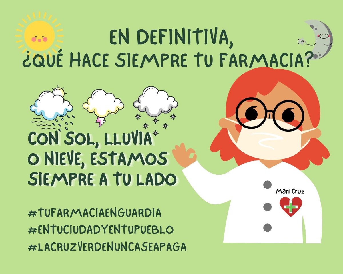 gfarmaunidos's tweet photo. Desde farmacéuticos unidos queremos recordar y dar valor a la farmacia rural, que abre sus puertas cada día, haga viento, llueva o nieve, siendo en no pocas ocasiones el único sanitario disponible en lugares donde ni siquiera hay centro de salud #endefensafarmacia #farmaciarural https://t.co/3Sp7OWtHpi