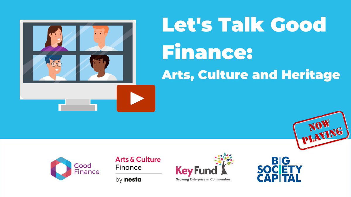 Did you miss the Let’s Talk Good Finance: Arts, Culture and Heritage event? 📅
Good news 🙌 The fantastic session ft. 3 insightful ‘Hear from a Peer’ speakers &amp; investors &amp; a live Q&amp;A is now available on demand via our YouTube channel 👉 buff.ly/3aAWw21 
#MondayMotivation