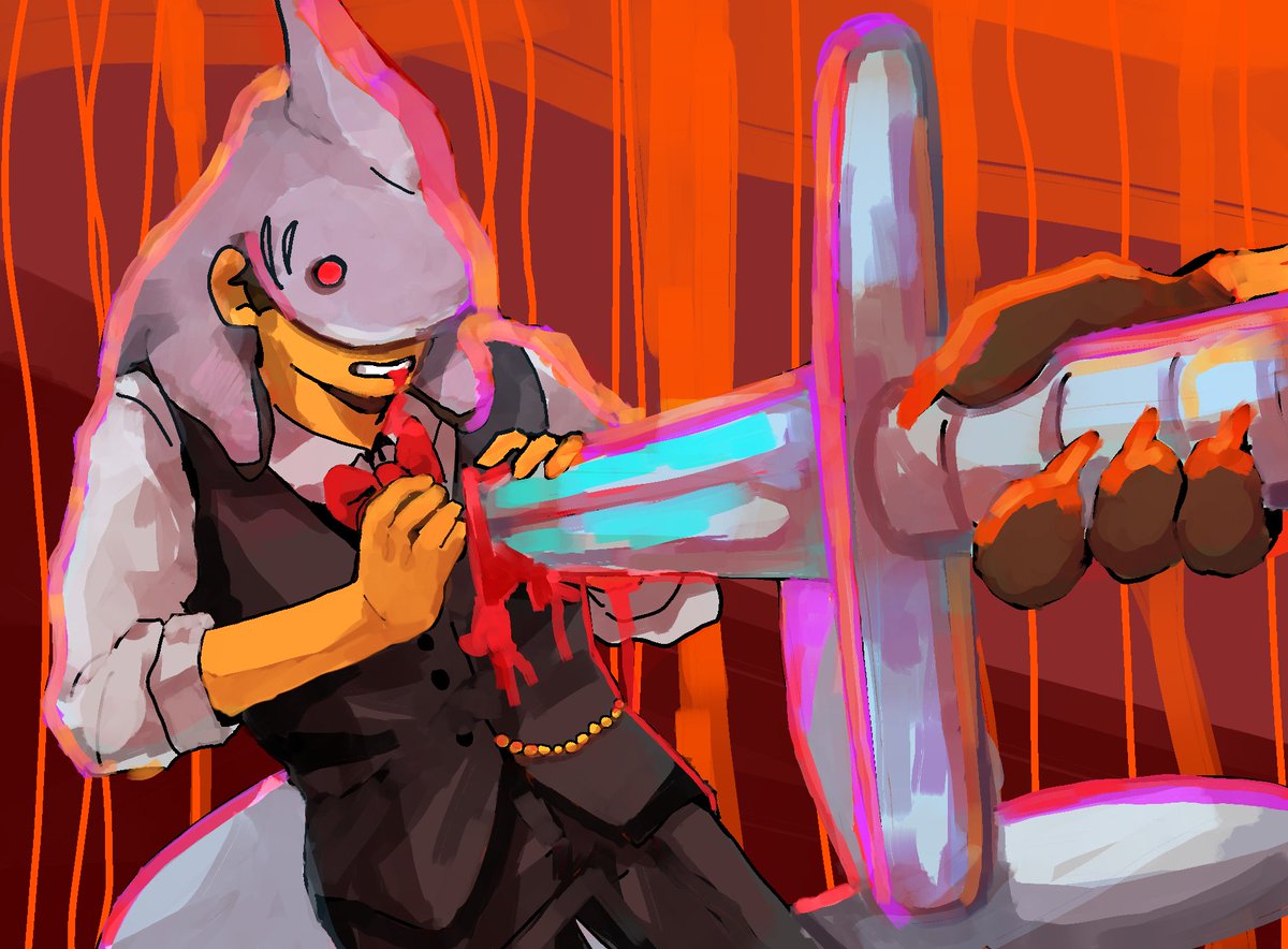 toyarav's tweet image. cw/ blood!!!! eyestrain!!! 

2/3 

#redbanquet #foolishfanart #antfrostfanart