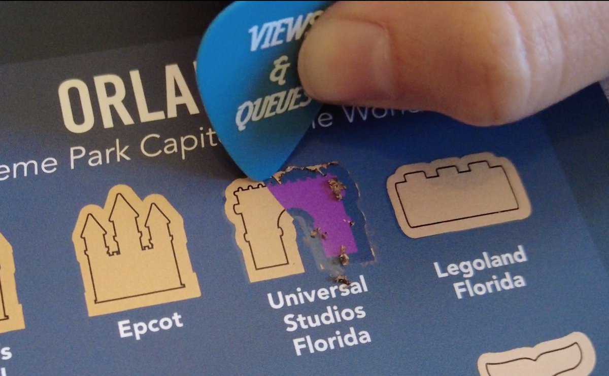 Attractions's tweet image. Check out this cool new theme park scratch off poster where you can track each theme park you’ve been to! #sponsored - Get yours at buff.ly/2QXg61J