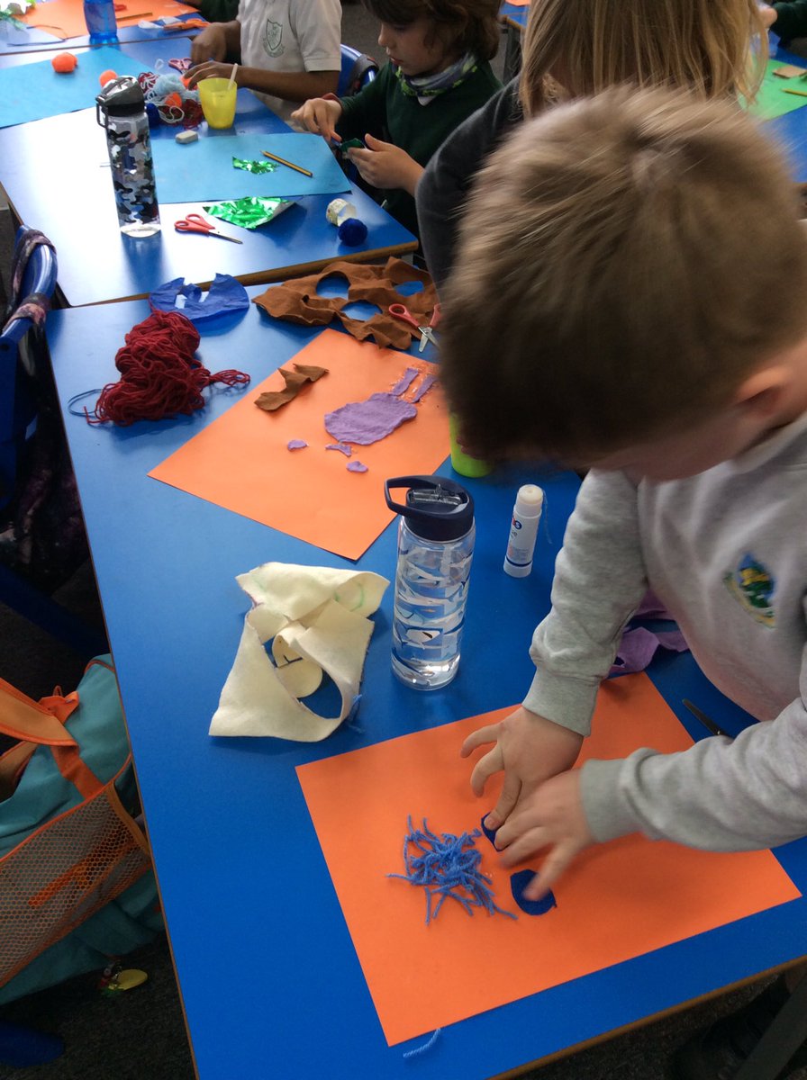 Today we were learning about texture in art we used actual and implied texture to create some texture monsters! <a href="/SchoolBroomhill/">BroomhillSchool</a> #learningeveryday