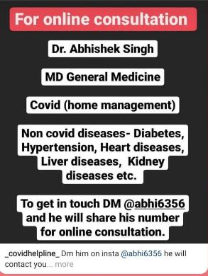 adiagarwal90's tweet photo. #Meerut  #onlinedoctor #covid #noncovid

DM me to connect or reach directly via Insta. https://t.co/j50VG6NGyi