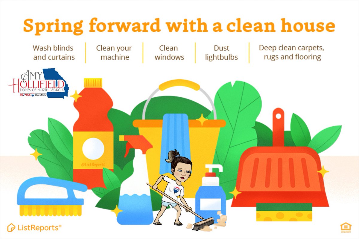 Spring cleaning is great if you are planning to list your home this year. Where do you start when you are cleaning your home?  #home #spring #springcleaning #realestate #realtor #thisgagirlsellsrealestate  #remaxlegends #winderga #Winderliving #barrowcounty #BarrowCountyGa