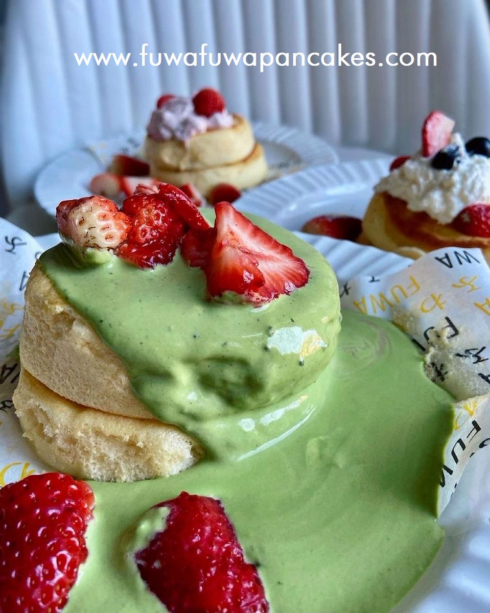 fuwapancakes's tweet photo. Cheer up! 💛We know it is not easy, but 🇨 Fuwa here to share a little bit of sweetness. All locations are still OPEN to entertain you, making sure your #desserts needs are well-taken care of. @fuwapancakes look? 
#torontoeats #pancakes #blogto #torontofood #fluffypancakes https://t.co/WBdzxGUEke