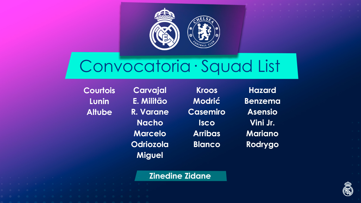 📋✅ Our squad for the match 🆚 <a href="/ChelseaFC/">Chelsea FC</a>!
#UCL