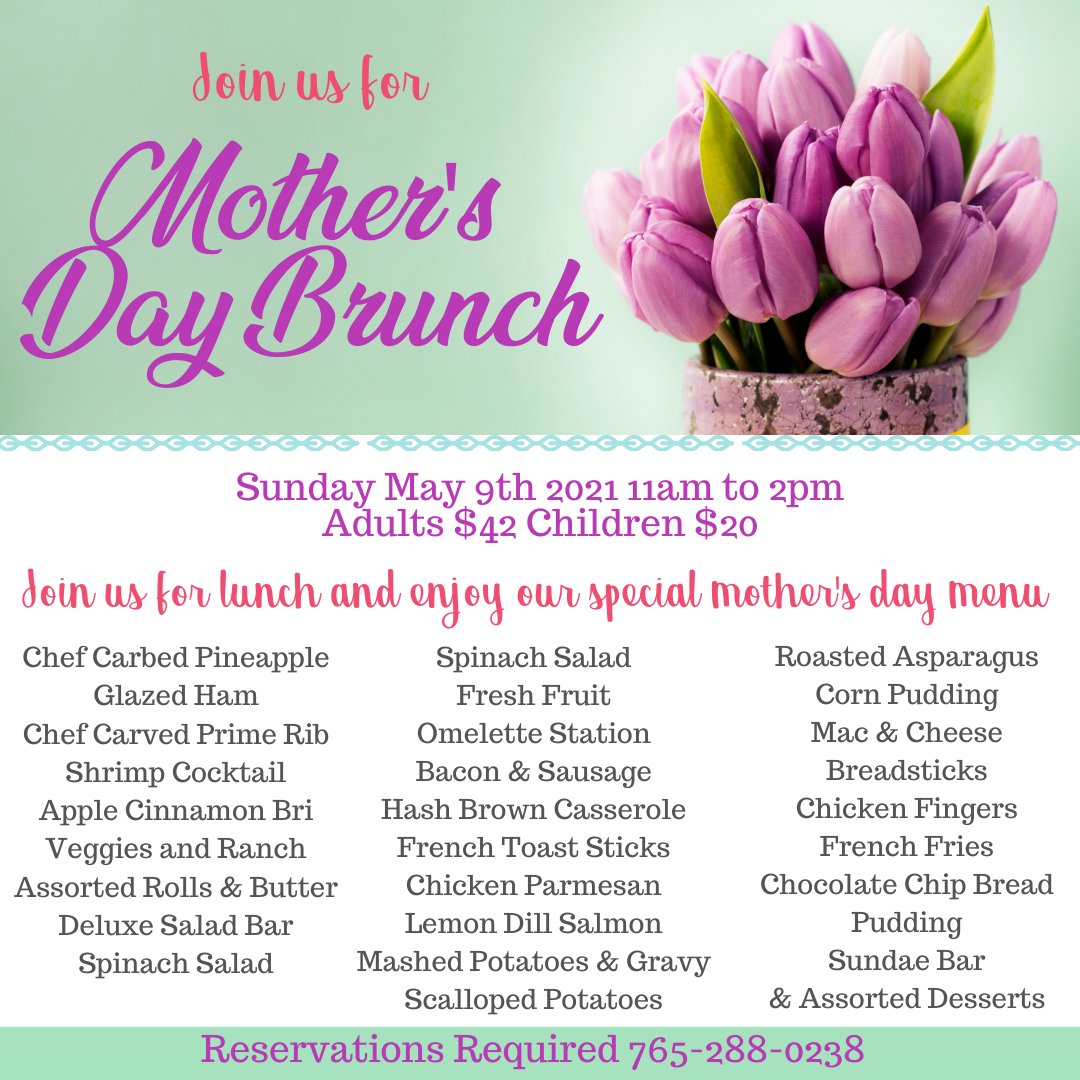 We have an exceptional #DCC Mother's Day Brunch Menu prepared so you can enjoy fine dining and quality time with the special woman in your life.  Call 765-28-0238 and reserve your table today.
