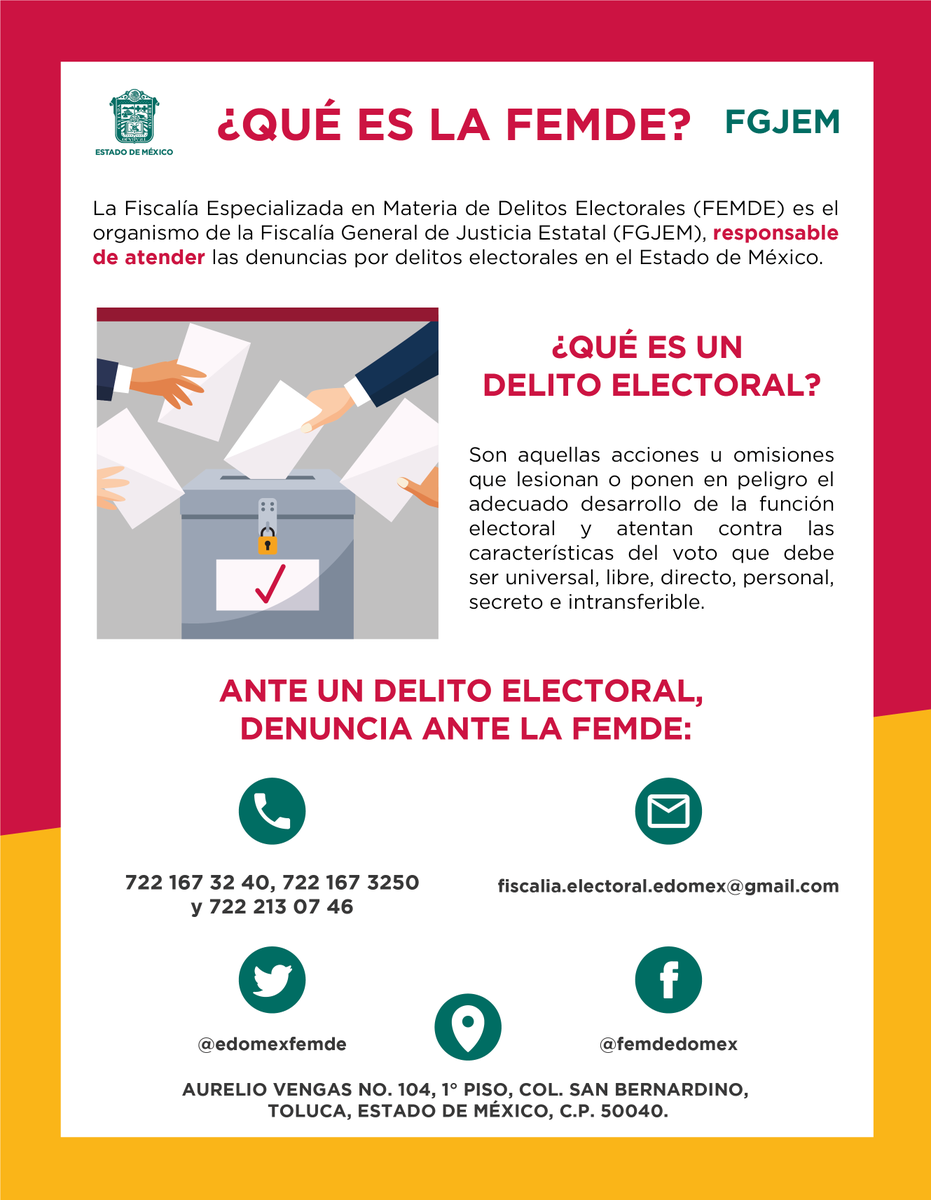Los delitos electorales son aquellas acciones u omisiones que lesionan o ponen en peligro el desarrollo electoral. Si eres víctima o testigo de este delito #Denuncia.