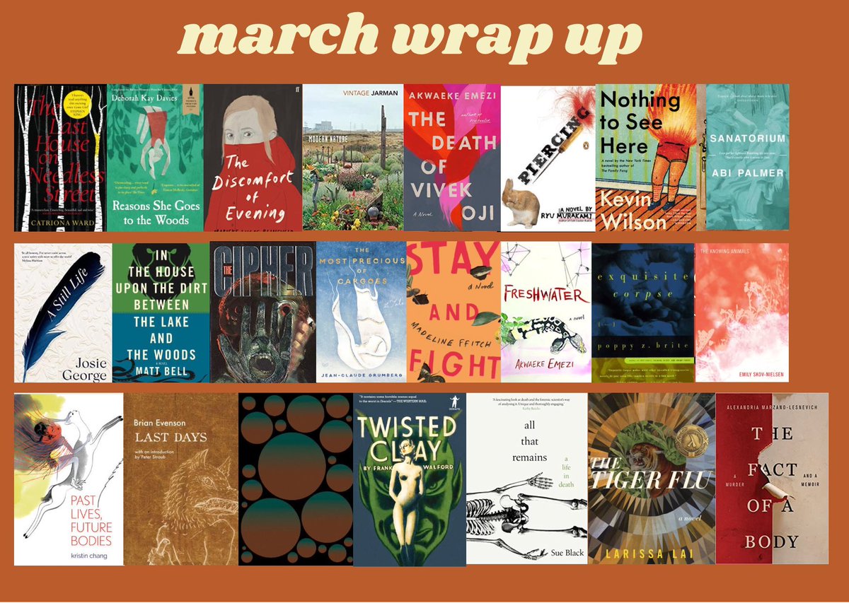 i meant to do quarterly wrap ups in this thread too but we’re a third of the way in now so here’s every book i read january - april 2021 i guess 