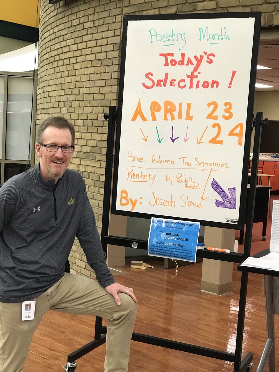 Thomas Villani (@shsvillanit) on Twitter photo SHS <a href="/shs_highschool/">Sycamore High School</a> <a href="/TheRealMrMader/">Doug Mader Coldwater Superintendent</a> and The HUB celebrate National Poetry Month with help from Chem Teacher Mike Geyer <a href="/234chem/">Michael Geyer</a> and Ms Suzanne Carter <a href="/CarterSuz/">Suzanne Carter</a> SHS <a href="/shs_highschool/">Sycamore High School</a> <a href="/TheRealMrMader/">Doug Mader Coldwater Superintendent</a> and The HUB celebrate National Poetry Month with help from Chem Teacher Mike Geyer <a href="/234chem/">Michael Geyer</a> and Ms Suzanne Carter <a href="/CarterSuz/">Suzanne Carter</a>