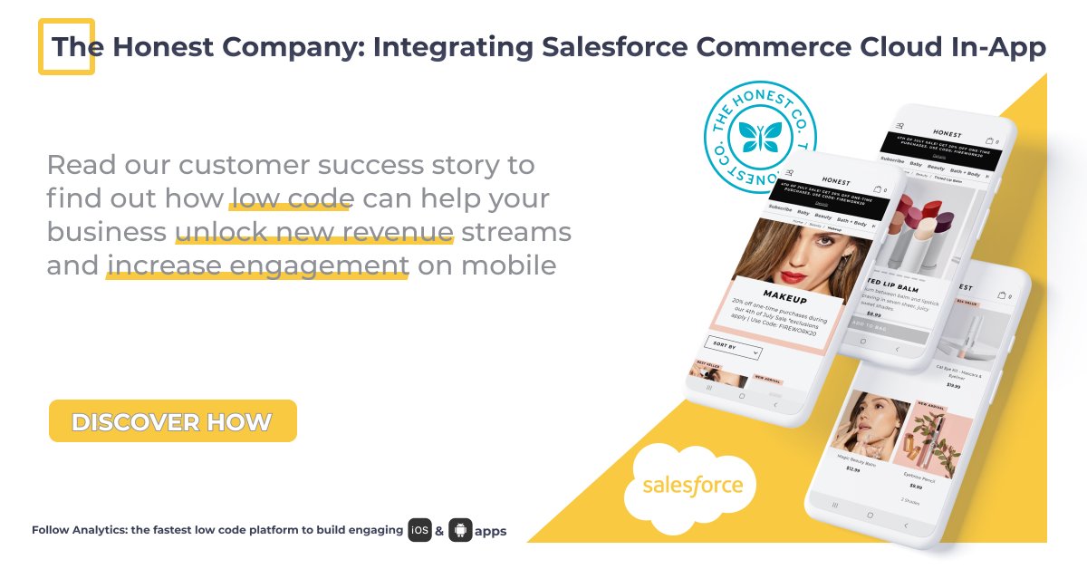 With mobile apps rapidly taking over the shopping experience, retailers expect full integration with their existing online store
Read the success story:
followanalytics.com/honest-company