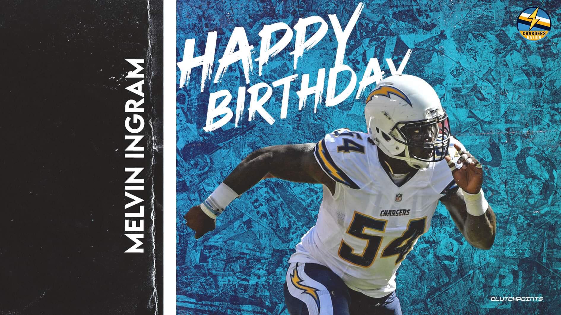 Join Chargers Nation in greeting Melvin Ingram a happy 32nd birthday! 