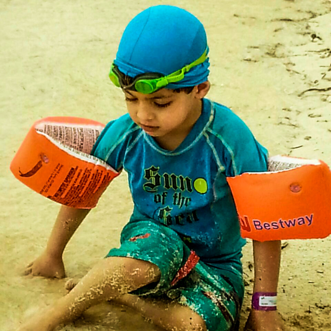 You can give your children and yourself extra protection while in the water!! Protect everyone’s head with Nammu swim bandana hat. #family #parents #kids #mom #sunhats #covidhair #stress #covid19 #covidhairdontcare #nammuhats #Austrlia #USA #spf
