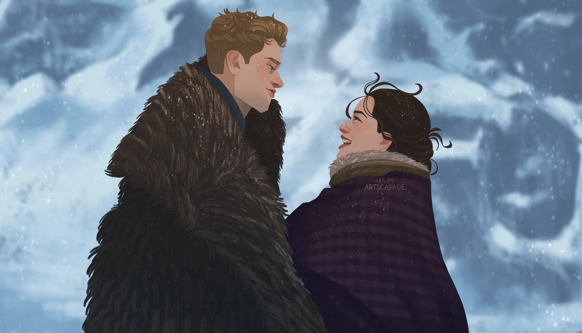 artscapade_'s tweet photo. ‘I'm the wicked Grisha seductress. I have beguiled you with my Grisha wiles!’ —@LBardugo 
—
Here’s my favorite ship, Helnik, perfectly brought to life by Danielle Galligan as Nina Zenik &amp; Calahan Skogman as Matthias Helvar. #ShadowAndBone #ShadowandBoneNetflix @shadowandbone_ https://t.co/vZYP8yLiGd