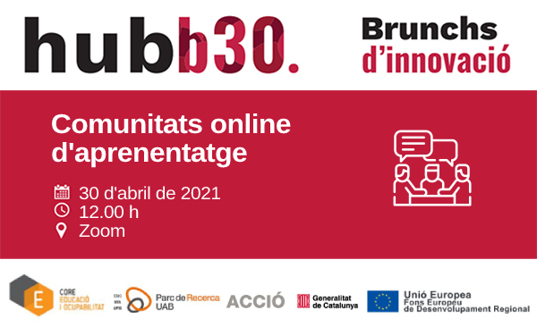 PRUAB's tweet photo. Tot i el repunt de l'#elearning, no totes les experiències d'aprenentatge responen a tecnologies ni a metodologies adequades, en parlarem al #BrunchInnovació del #Hubb30 amb la @CORE_EducaOcupa @GrupoEDO @accio_cat @Glifing @innovamat_es i @cejfe
✍️ https://t.co/vYDxR3A2LX https://t.co/QPilkC54Nt