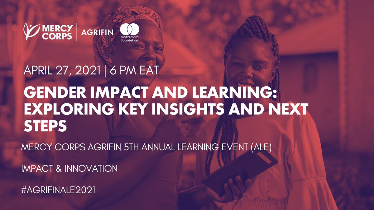 DalbergTweet's tweet photo. What does it mean to be #GenderBlind, #GenderAware or #GenderSmart? Join @DalbergTweet's @mgitata at #AgriFinALE2021 tmrw @ 6pm EAT, along w/ experts from @gatesfoundation, @mercycorps & more who'll share insights from their work & discuss the way forward: https://t.co/FbeXjuqJAX https://t.co/swnKBjmGsE