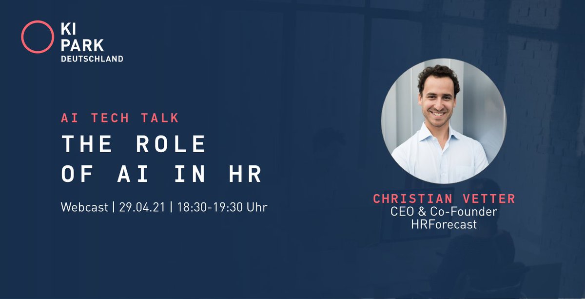 Wir freuen auf Christian Vetter! 
Hier geht's zur Veranstaltung: eventbrite.com/e/ai-tech-talk…