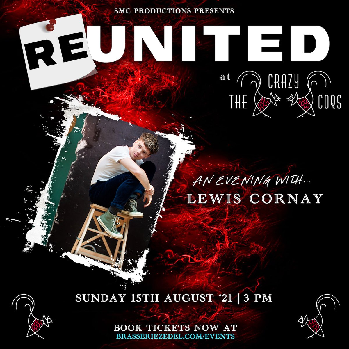 Woweee!!! So excited about this! Can't wait to share with you my very special guests! Thank you so much to <a href="/productions_smc/">SMC_Productions</a> and <a href="/CrazyCoqs/">Crazy Coqs</a>  for having me! Please come and hang out with me. PLEASE. brasseriezedel.com/events/an-afte…